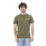 Cavalli Class Green Cotton Men T-Shirt-Cavalli Class-M-Urbanheer