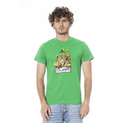 Cavalli Class Green Cotton Men T-Shirt-Cavalli Class-M-Urbanheer