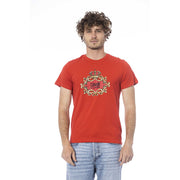 Cavalli Class Red Cotton Men T-Shirt-Cavalli Class-M-Urbanheer