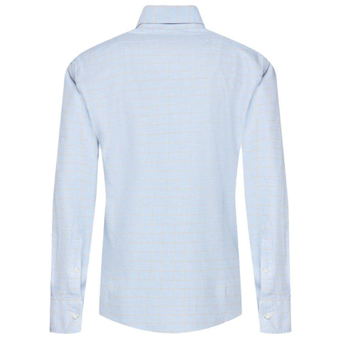 La Martina Light Blue Cotton Men Shirt-La Martina-S-Urbanheer