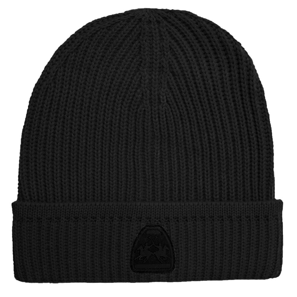 La Martina Black Acrylic Men Beanie-La Martina-Urbanheer