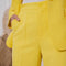 Timeless Straight Cut Plain Pants Yellow-Pants-Attentif Paris-S-Urbanheer