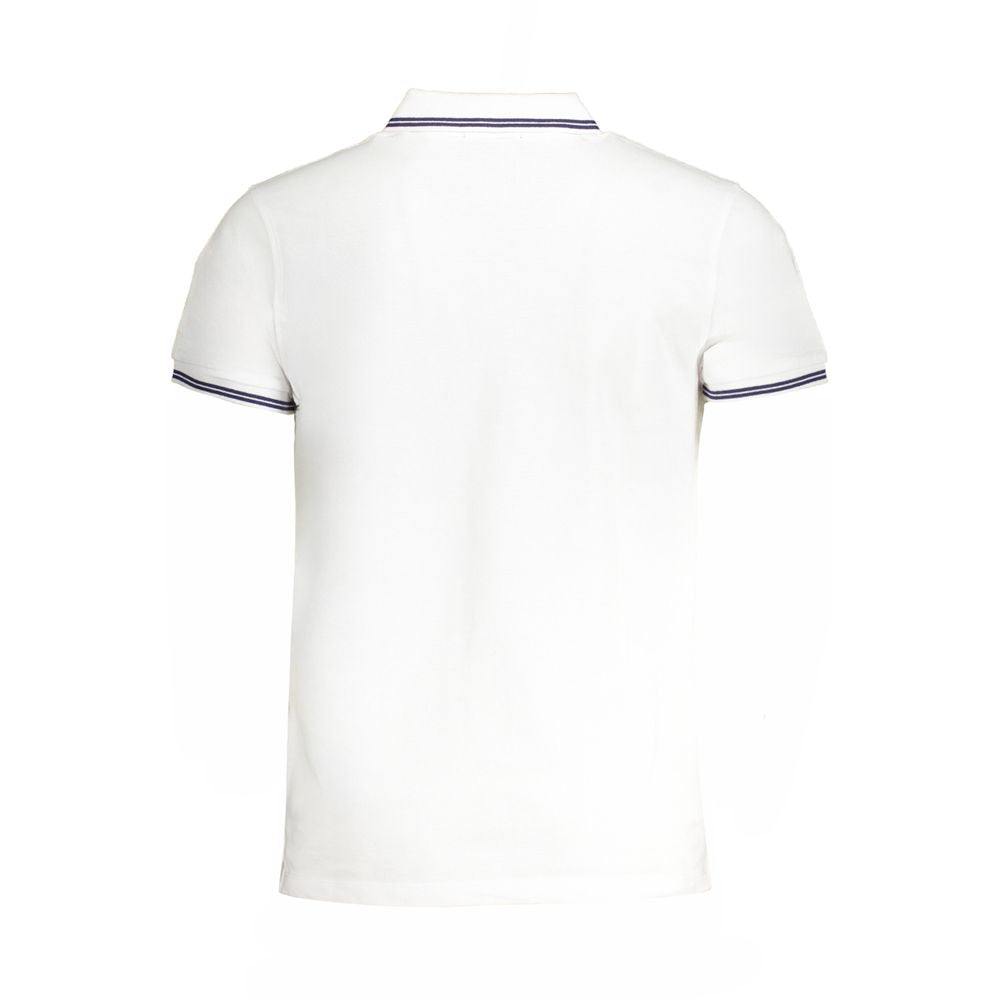 Cavalli Class White Cotton Polo Shirt-Cavalli Class-L-Urbanheer