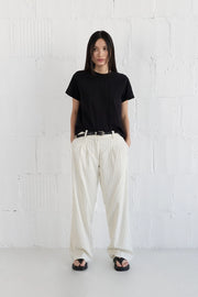 The Lanie Top | Everyday Cotton T-Shirt BLACK-T-Shirt-MOD REF-S-BLACK-Urbanheer