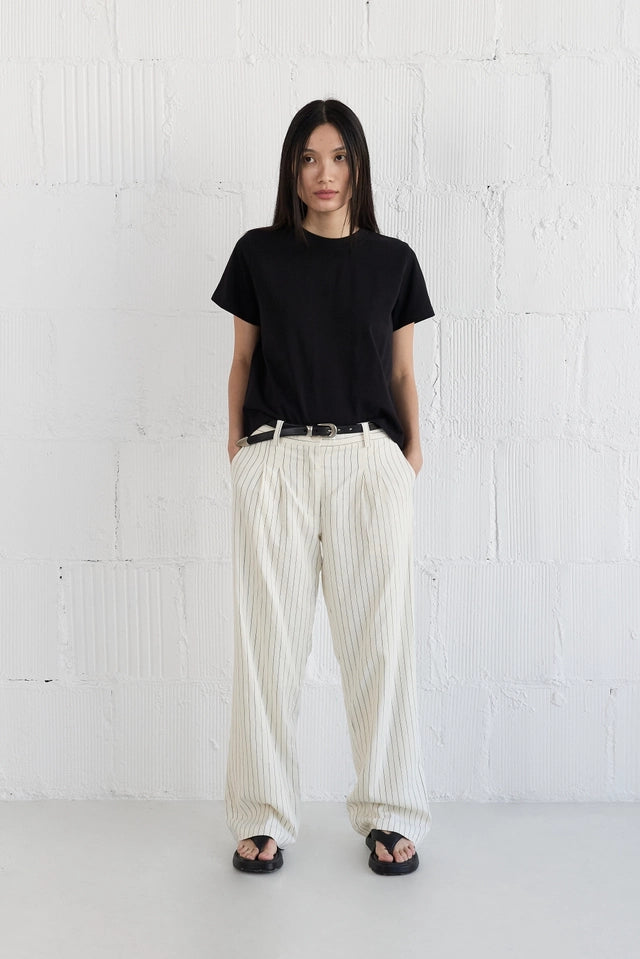 The Lanie Top | Everyday Cotton T-Shirt BLACK-T-Shirt-MOD REF-S-BLACK-Urbanheer