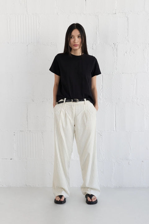 The Lanie Top | Everyday Cotton T-Shirt BLACK-T-Shirt-MOD REF-S-BLACK-Urbanheer