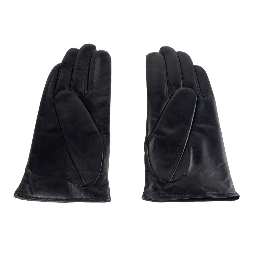 Cavalli Class Blue Lambskin Women Glove-Cavalli Class-7.5|S-Urbanheer