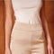 High-Waisted Wide Satin Pants