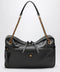 Vivienne Westwood Dolce Large shoulder bag in textured calf leather black/beige