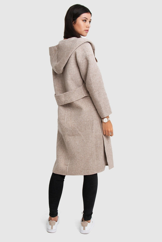 Walk This Way Wool Blend Oversized Coat - Beige-Clothing - Women-Belle & Bloom-Urbanheer