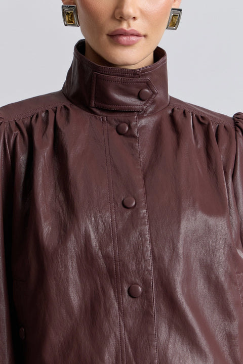 Faux-Ever Leather™ Puff Sleeve Jacket