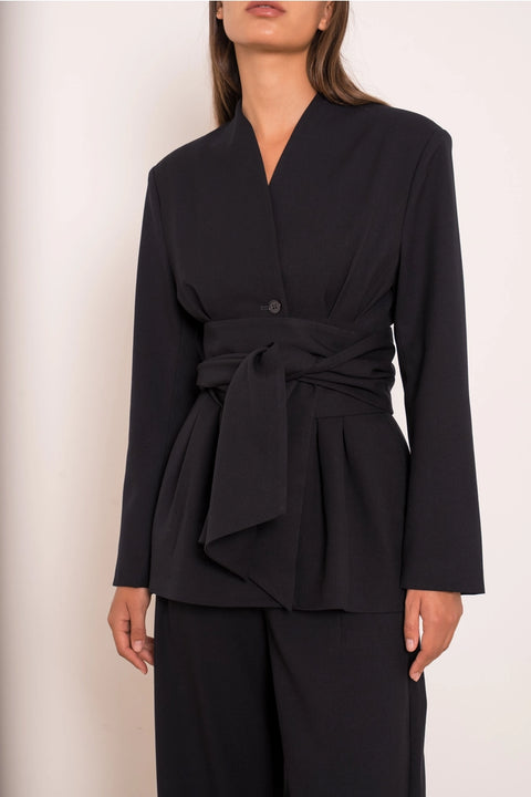 Ori Belted Peplum Jacket
