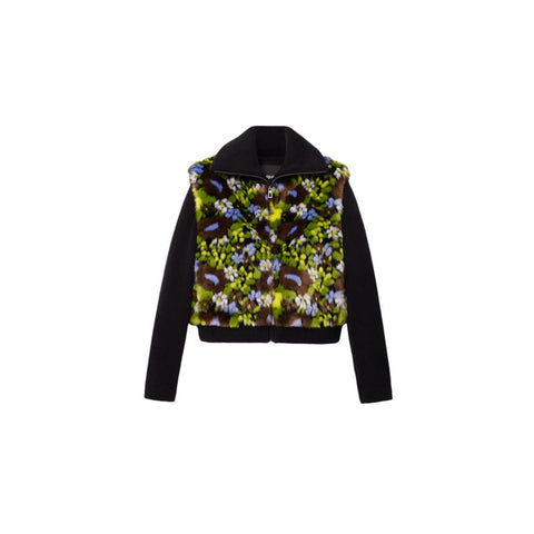 Desigual Black Cotton Jackets & Coat-Desigual-IT40|S-Urbanheer