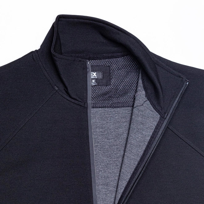 Full Zip Track Jacket - Black-Jacket-Eight X-XL-Urbanheer