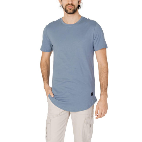 Only & Sons Blue Cotton T-Shirt-Only & Sons-IT46 | M-Urbanheer
