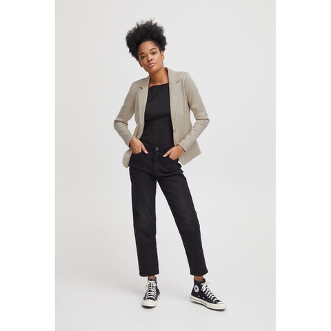 ICHI Beige Polyester Suits & Blazer-ICHI-XL-Urbanheer