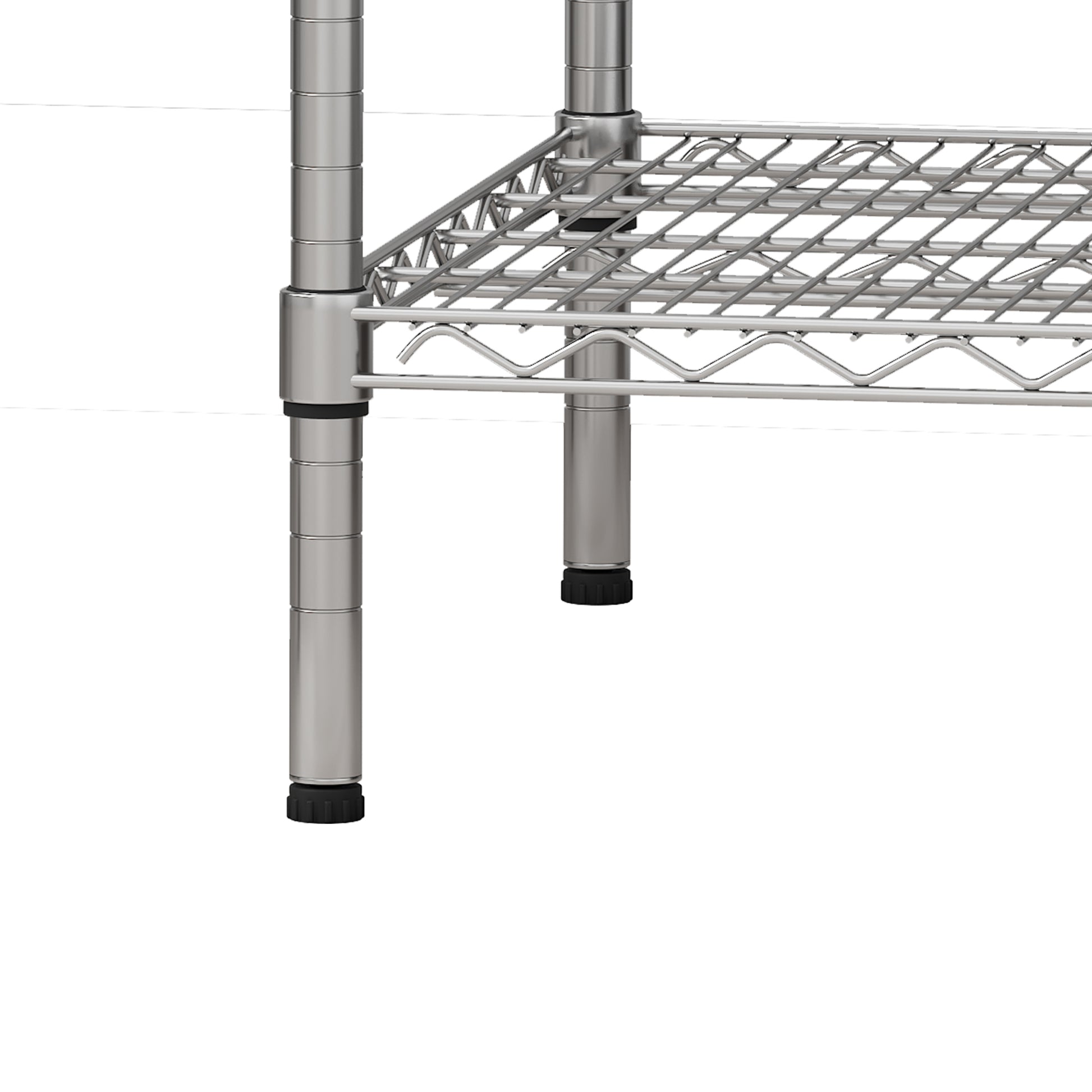 47''W x 24''D x 72''H 5 Tier Heavy Duty Adjustable Kitchen Shelving Unit, Wire Storage Shelves with-UH Decor-Default-Urbanheer