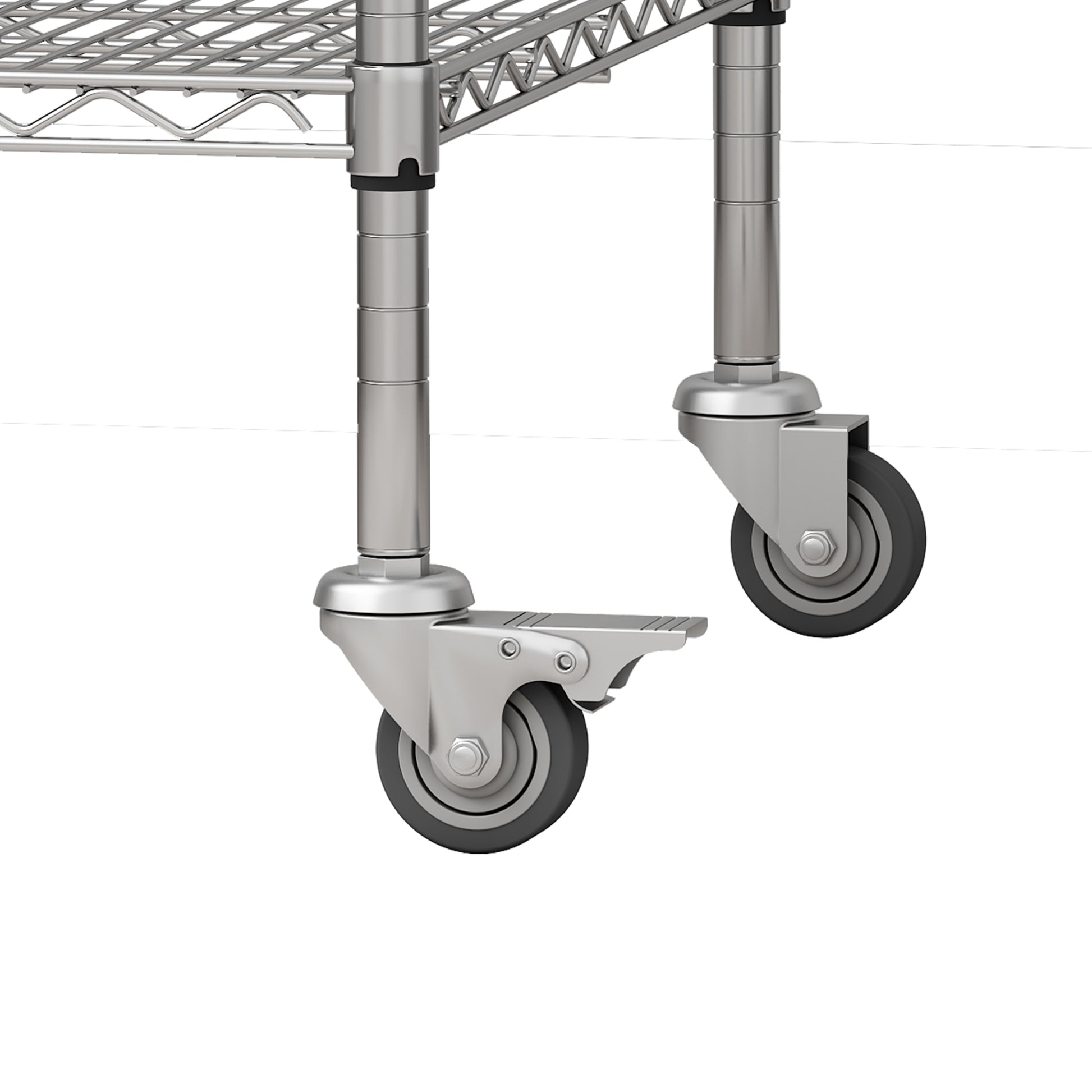 47''W x 24''D x 72''H 5 Tier Heavy Duty Adjustable Kitchen Shelving Unit, Wire Storage Shelves with-UH Decor-Default-Urbanheer