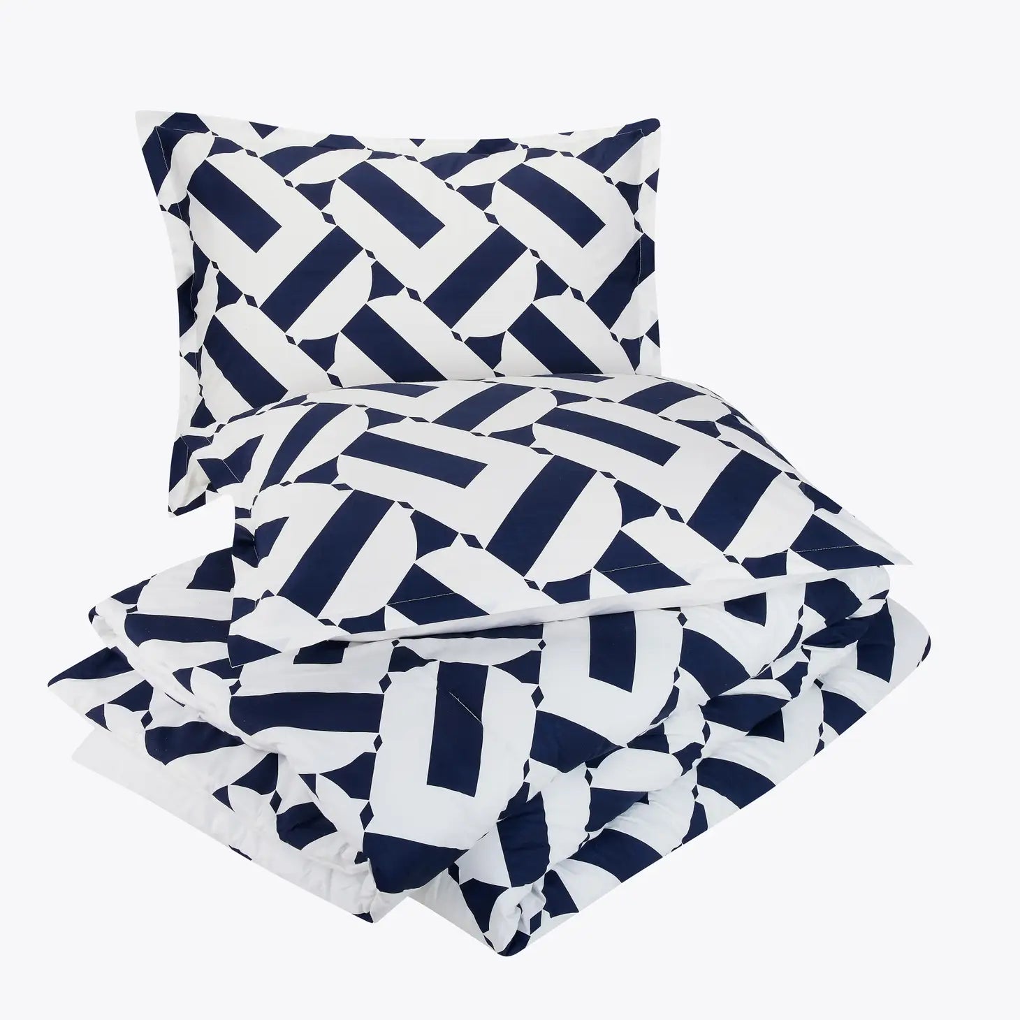 Geo Duvet Set - 3 Pieces By Trina Turk-Peking Handicraft-Full/Queen-Urbanheer