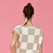Hannah Loose Fit Checker Knit Top Taupe-TOP-Papermoon-Taupe-S-Urbanheer