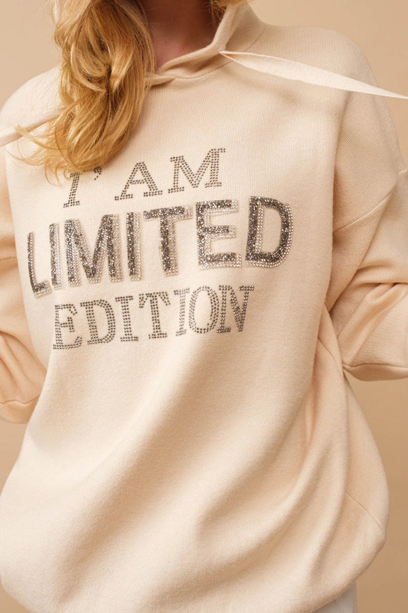 I Am Limited Edition Soft Hoodie Sweater Beige-Sweater-Blue B-BEIGE-S-Urbanheer
