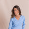ROSE relaxed-fit jumper with a V-neck.