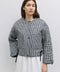 The Rochelle Jacket Quilted Gingham Jacket - Black