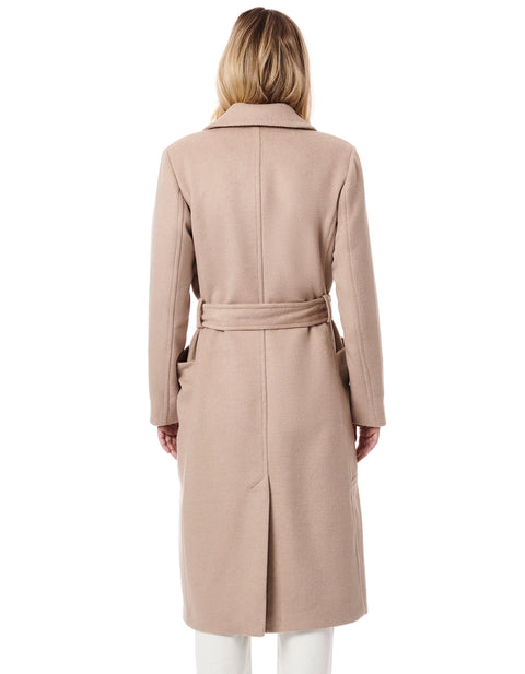 Tie Waist Wool Coat Oatmilk-Clothing - Women-Bernardo-Oatmilk-XS-Urbanheer