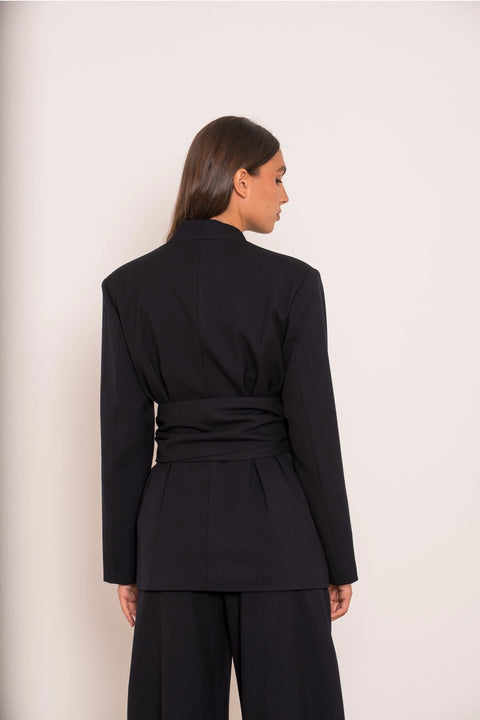 Ori Belted Peplum Jacket