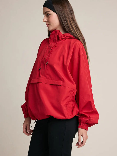 Oversized Hooded Anorak Pullover Jacket