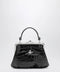 Vivienne Westwood Granny Frame purse in croc-embossed black leather