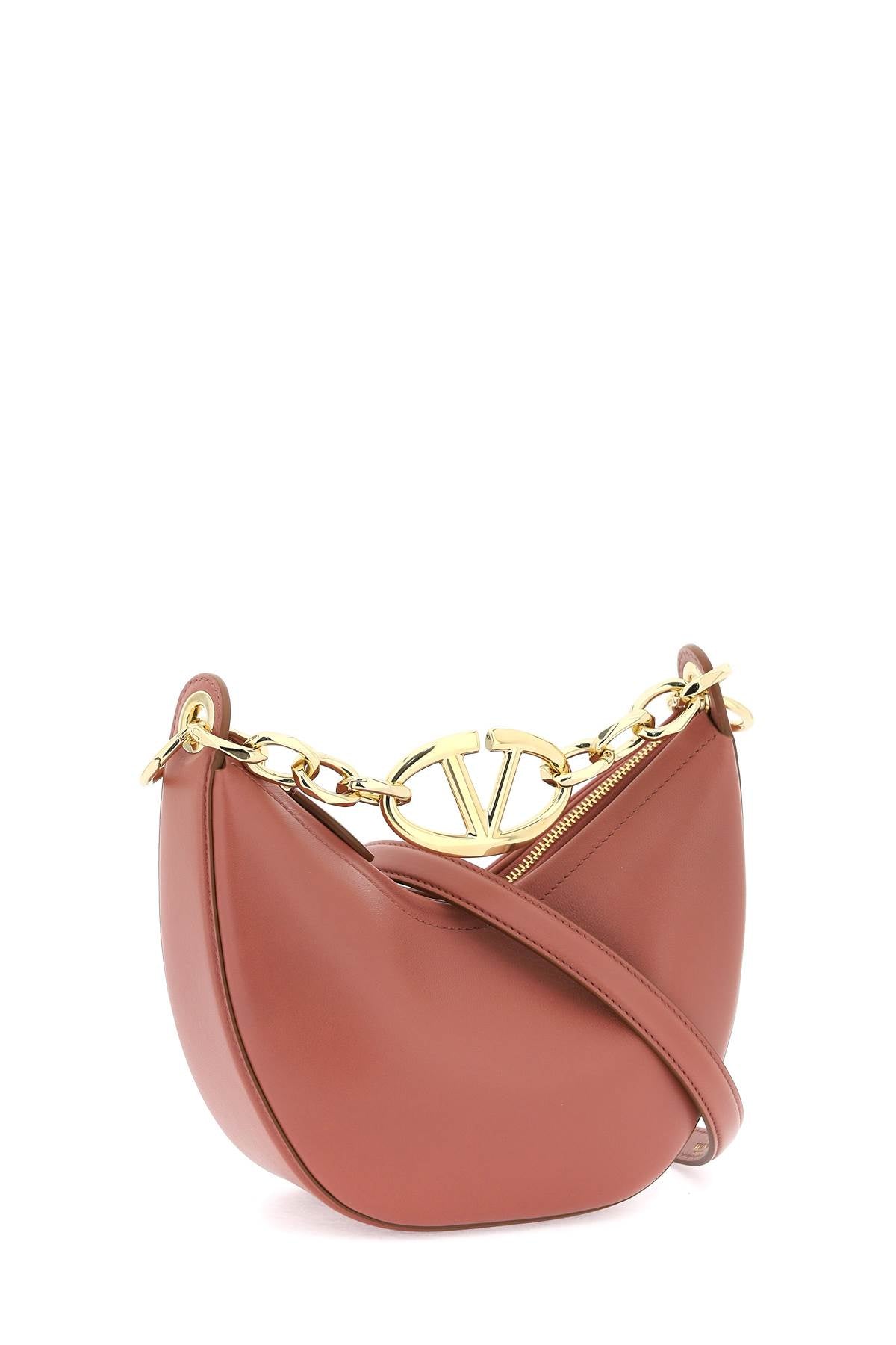 Valentino garavani mini vlogo moon bag in nappa leather with chain-Bag-Valentino GARAVANI-os-Urbanheer