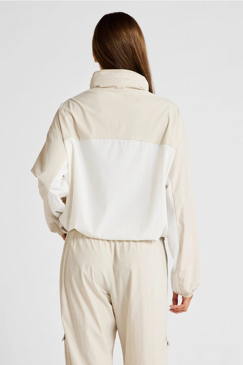 Spray Paneled Windbreaker