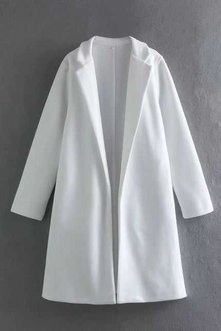 The Famous Zara Coat Solid Woolen Coats White Label-coats-Blak Wardrob-S-W-Urbanheer