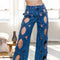 Pants - Denim Jeans with Destroyed Detail-Jeans-LABIJOU-S-Urbanheer