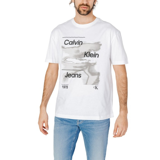 Calvin Klein Jeans Men T-Shirt-Clothing T-shirts-Calvin Klein Jeans-white-S-Urbanheer