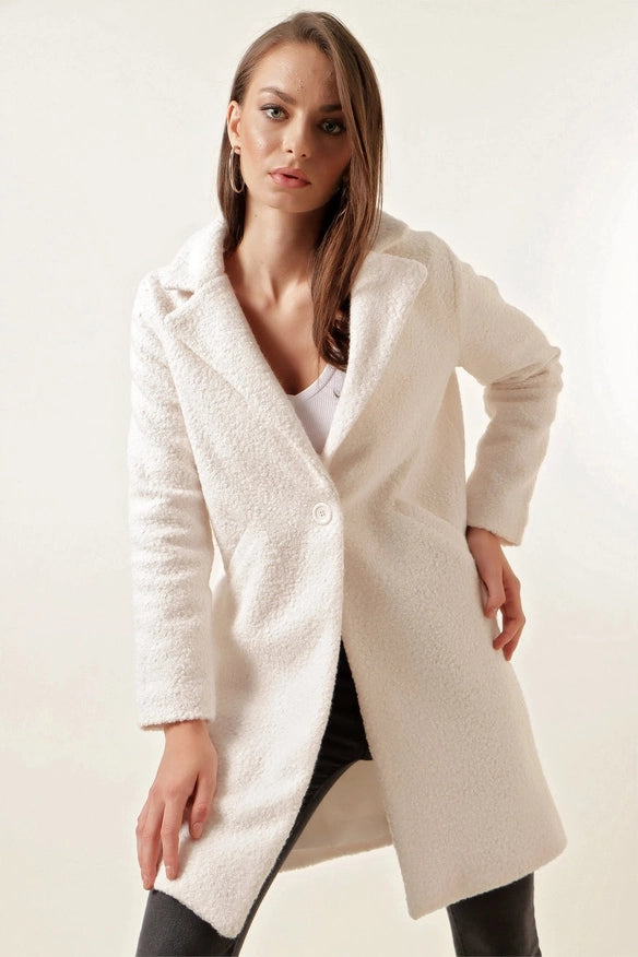 Stylish Classy Women Coat Off White-Coat-Blak Wardrob-Off white-Urbanheer