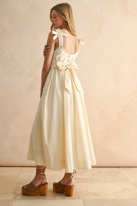 Bow Detail Woven Dress