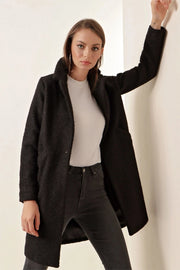 Stylish Classy Women Coat Black-Coat-Blak Wardrob-Black-Urbanheer