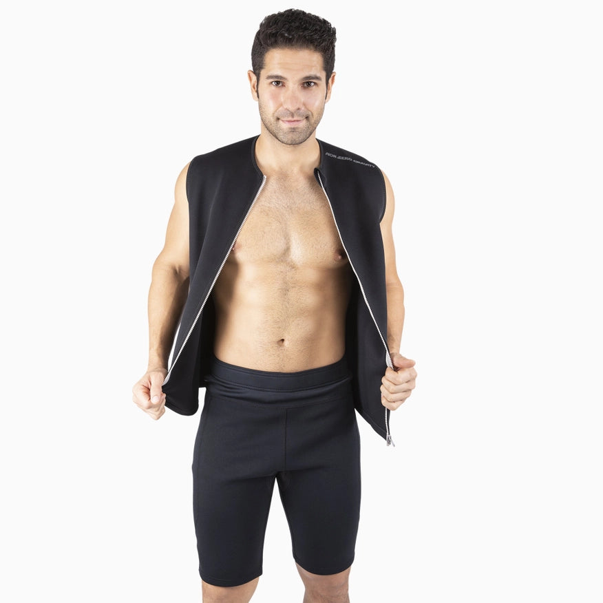 Men’S Sauna Vest/Shorts Combo-Vest/Shorts Combo-Nonzero Gravity-M-Urbanheer