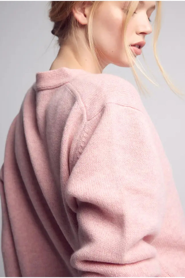 Berta Cashmere Knitted Cardigan-Clothing Knitwear-Leap Concept-Pink-S-Urbanheer