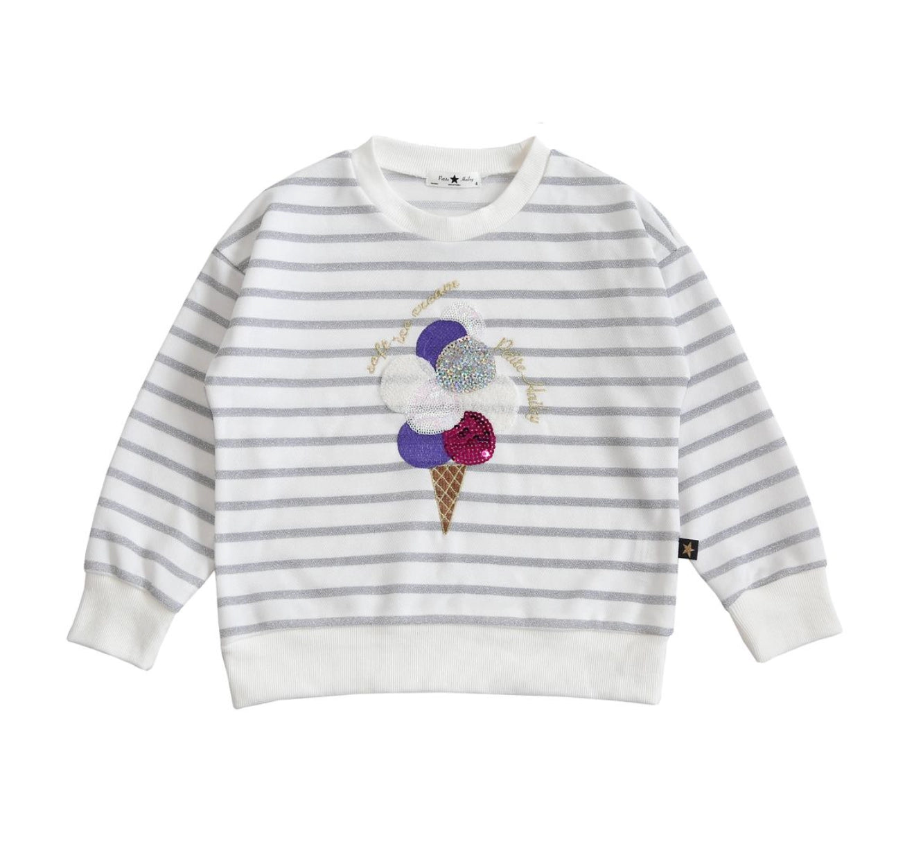 Ice Cream Sweatshirt-PATITE HAILEY-6M-Urbanheer