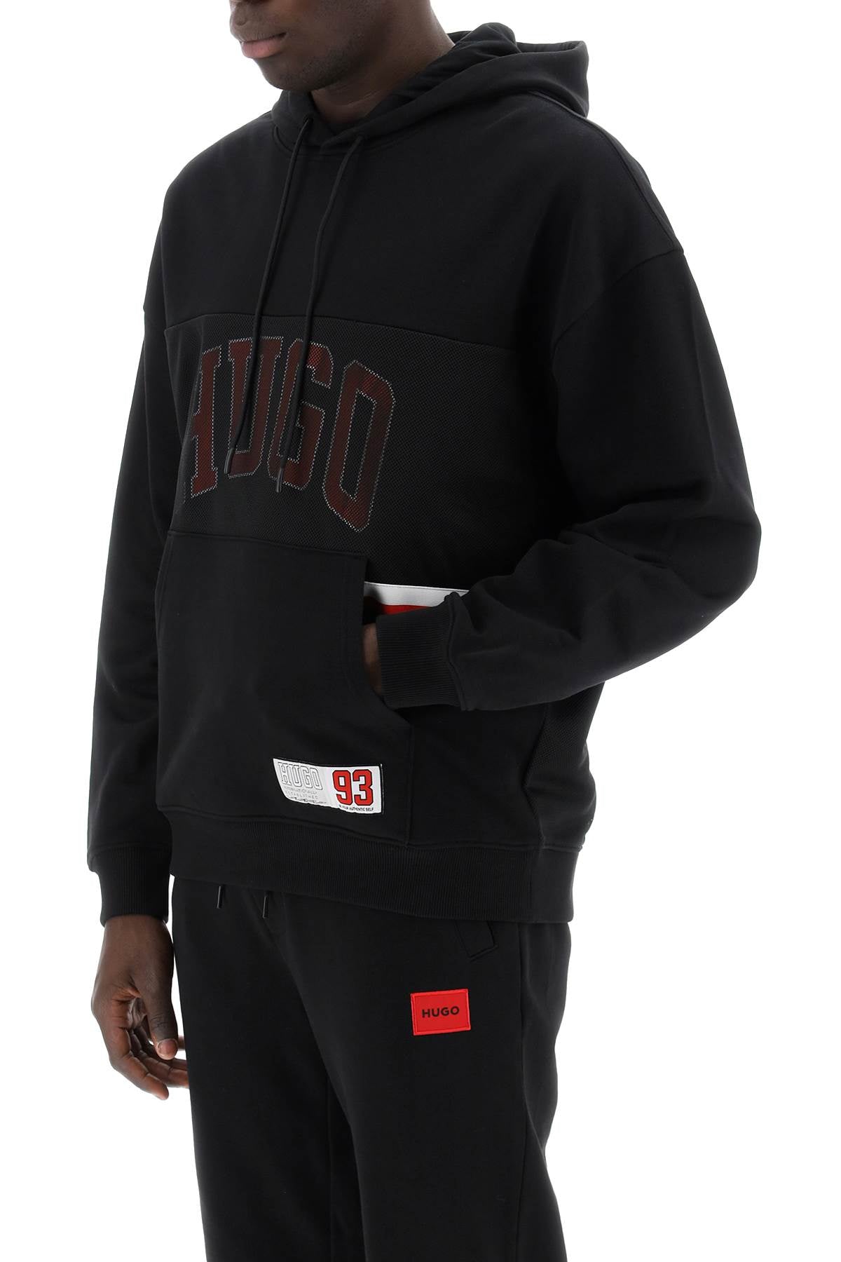 Hugo relaxed fit hoodie sweatshirt Black-sweatshirt-Hugo-S-Urbanheer