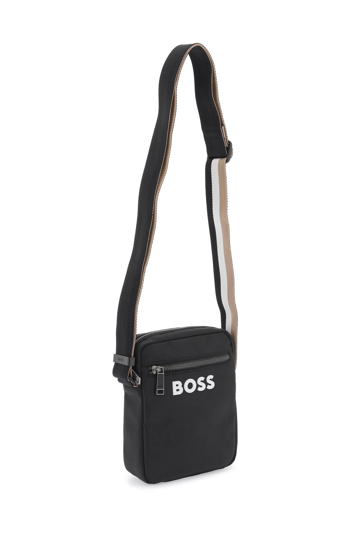 Boss Shoulder Bag With Rubberized Logo-Bag-Boss-os-Urbanheer