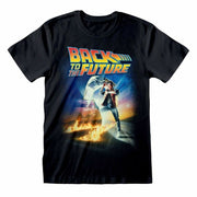 Short Sleeve T-Shirt Back to the Future Poster Black Unisex-Clothing, Men-Back to the Future-XXL-Urbanheer