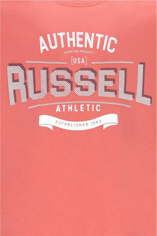Men’s Short Sleeve T-Shirt Russell Athletic Amt A30081 Orange Coral-2