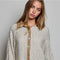 Allover Geometric Modern Bohemian Textured Woven Jacket