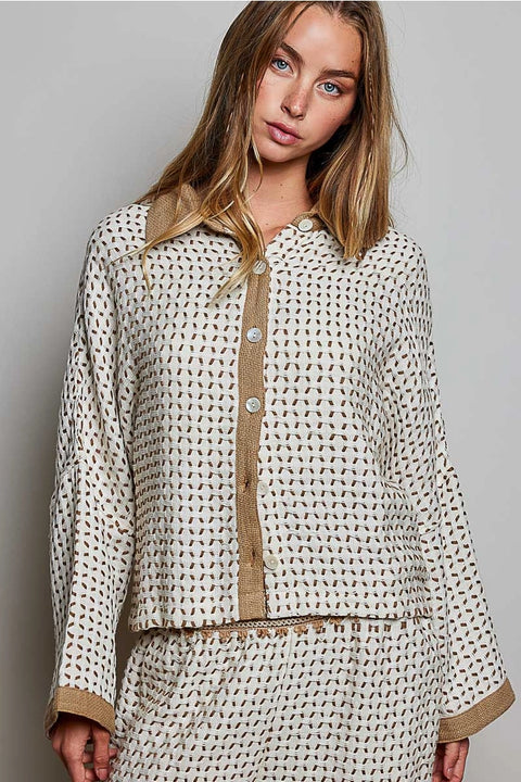 Allover Geometric Modern Bohemian Textured Set