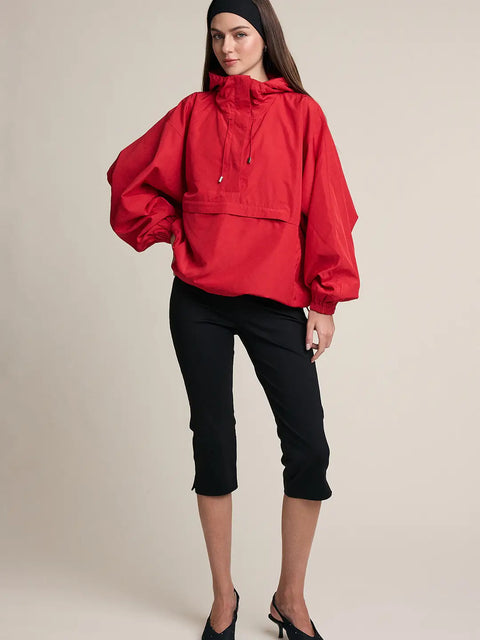 Oversized Hooded Anorak Pullover Jacket