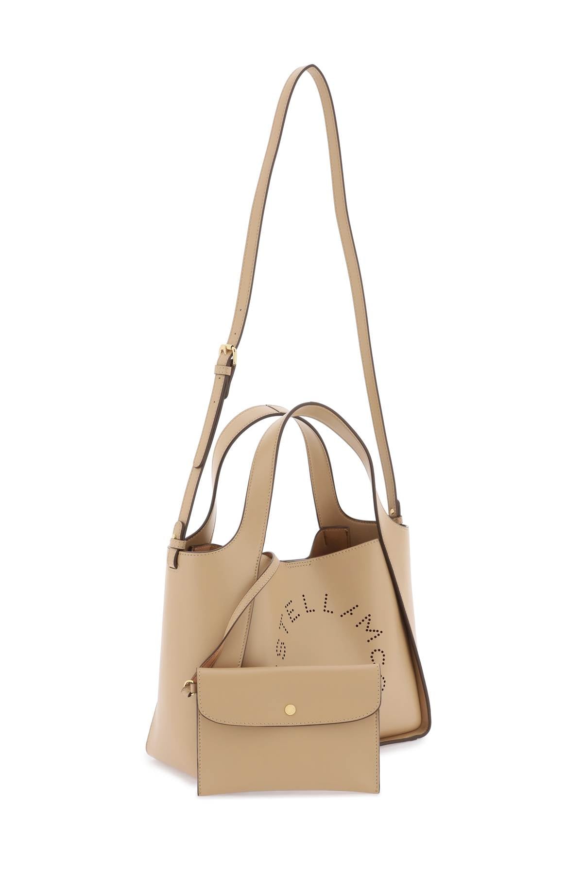 Stella Mccartney Stella Logo Tote Bag Dark Brown-Bag-Stella McCartney-os-Urbanheer